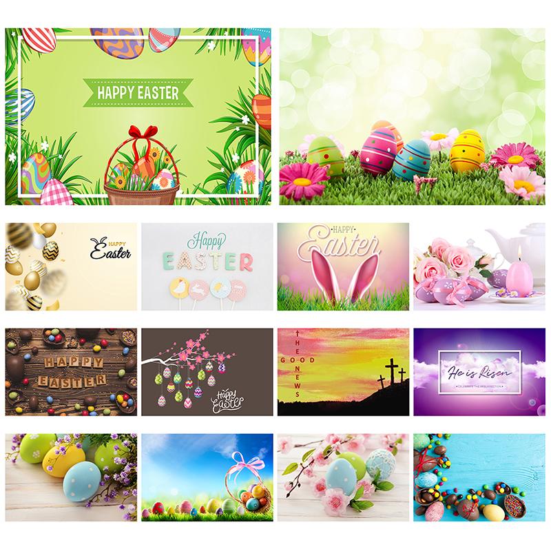 Easter Theme Background Cloth Egg Bunny Backdrop Photography Photographic Party Decor Background Photo Studio