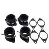 4PCS Intake Tube Boot Replacement for XJ650 XJ750 1981-1983 Replacement for 5G2-13586-02-00 5G2-13596-01-00