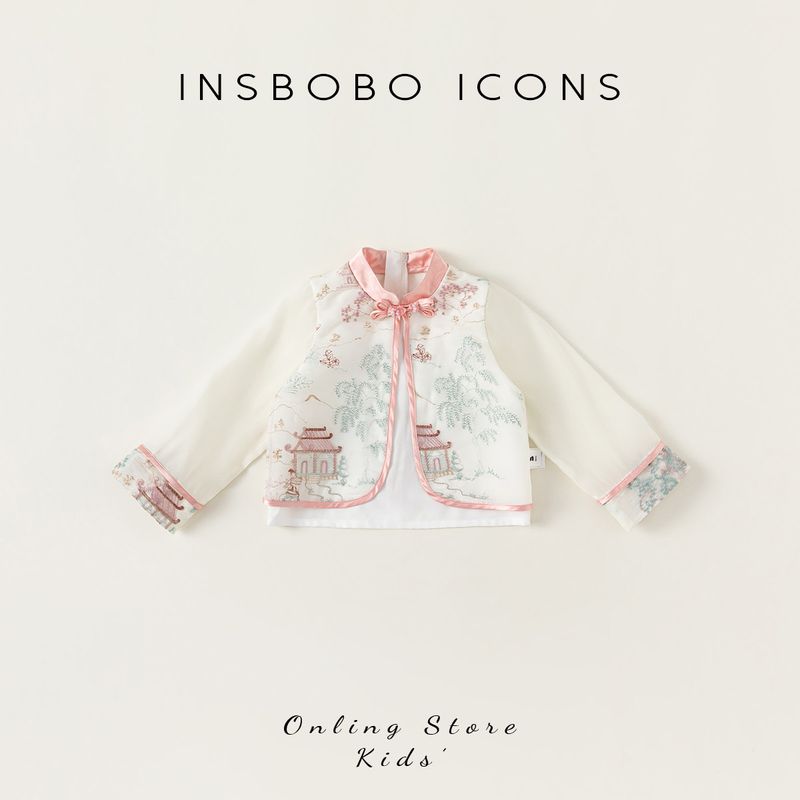 Girls  Hanfu, Baby Girl s Tang Suit, 2026 Spring New Style Children s Mamian Skirt Set, Little Girl s New Chinese-Style Spring Outfit Pink 100