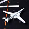 Colour Tu-160 Strategic Bomber 3D Metal Puzzle Stainless Steel DIY Mini Airplane Assembly Model Adult Jigsaw Puzzle Playthings