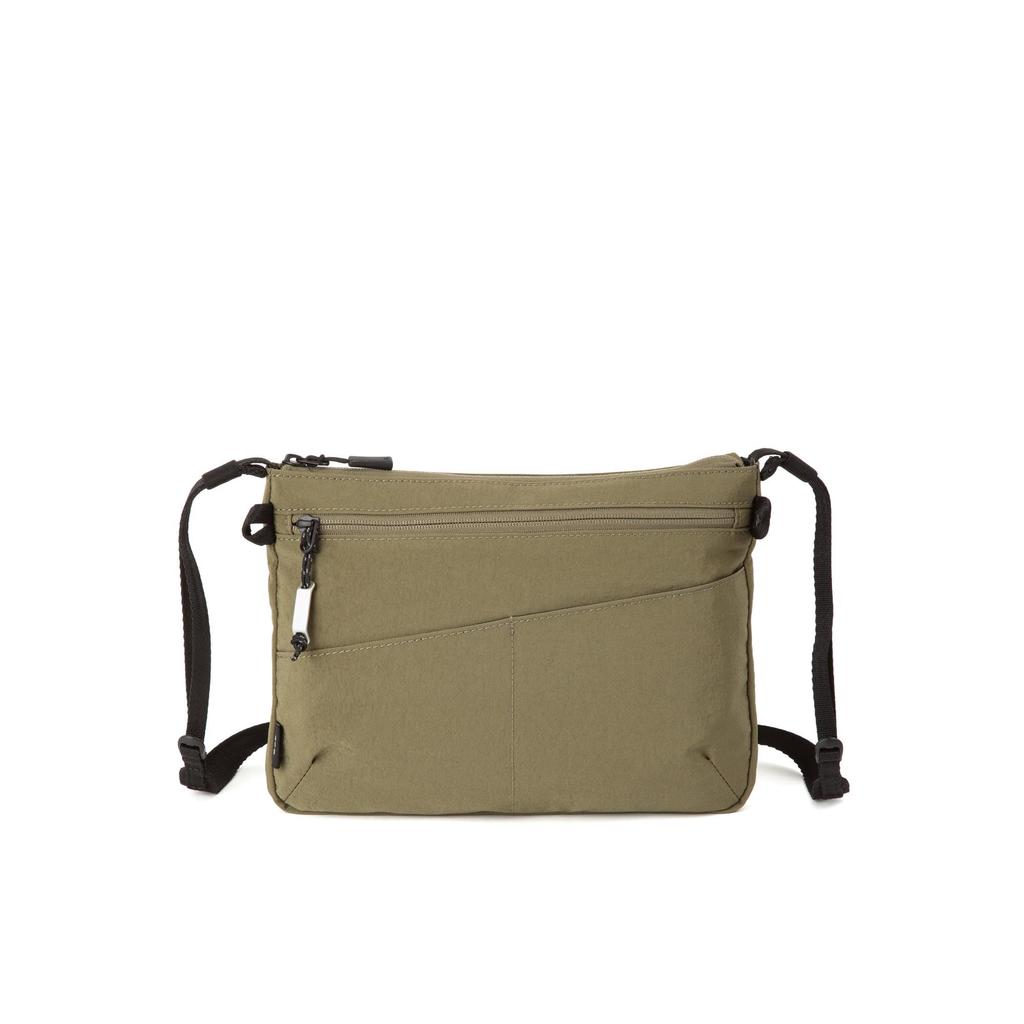 Ace Gene Men's Khaki Falterite Shoulder Bag (17891), Water-Repellent, Lightweight, and Sacoche Design