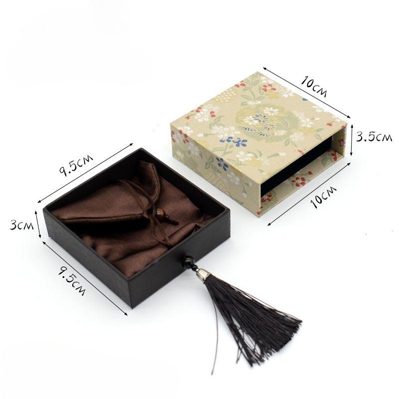Retro Chinese Drawer Style Jewelry Gift Box for Bracelet, Necklace and Tassel Ornaments