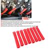8pcs 1600 Degree Spark Plug Protector Red Wire Boot Heat Shield Cover Insulator for Car Truck