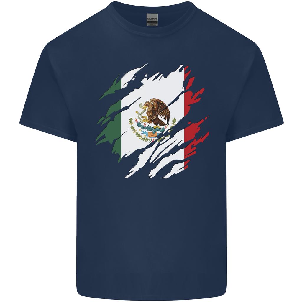 Torn Mexico Flag Mexican Day Football Unisexs Light Cotton Tshirt