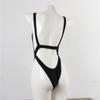 Women's Swimsuit Solid Color One Piece Swimsuit Bikini Sexy Push Up Cutout Brazilian Beachwear