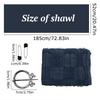 1PC Rag Style Shawl Casual Cotton Linen Wrap All-Season Tassel Scarf Retro Hippie Fringe Minimalist