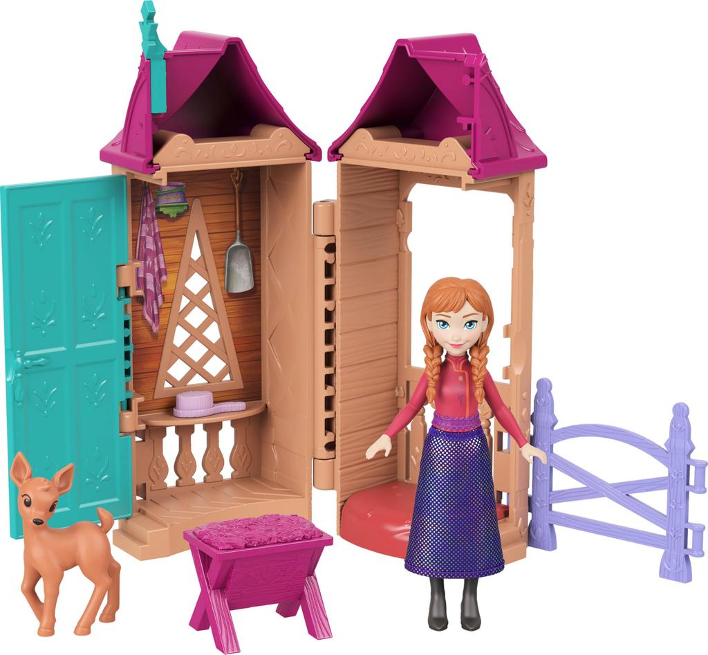 Mattel Frozen Arendelle Animals Elsa Anna and the Little House Dolls House Play Set Mini Dolls Surprise Pack Ages Multi & Dress-Up & 3+ 986A-JFG24
