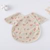 Soft Feeding Apron Short Sleeve Burp Cloth Apron Style Baby Bibs  Feeding