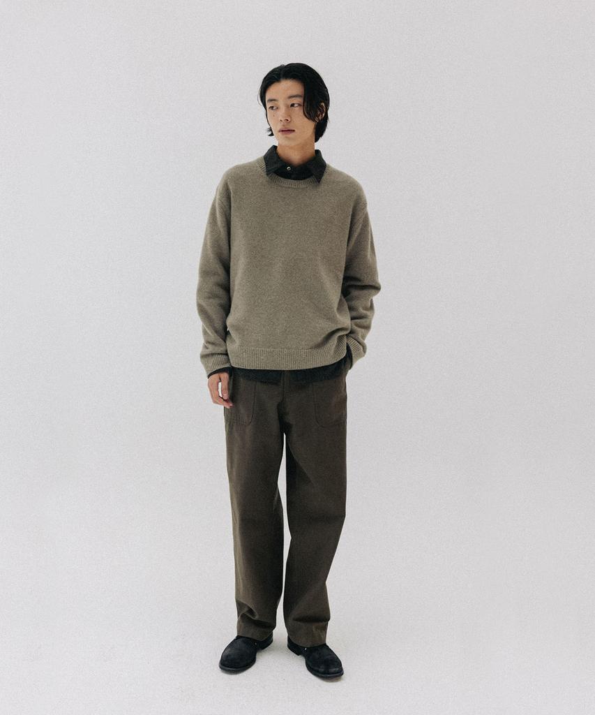 BLANKROOM Gentle Crewneck Sweater_Sage