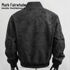 Mark Fairwhale Men's Retro Matte PU Leather Jacket