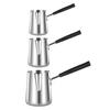 Professional 304 Stainless Steel Coffee Frother With Comfortable Handle Milk Steaming Pitcher with Pouring Spout