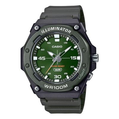 Standard Analog Resin Strap Green Dial Quartz MW-620H-3AV 100M Men's Watch