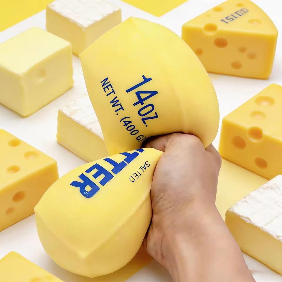 11/11CM Soft Squishy Butter Toy Stick Fidget Stress Relief Slow Rising Squeeze Anxiety Relief Toy Decompression Gifts for Adults