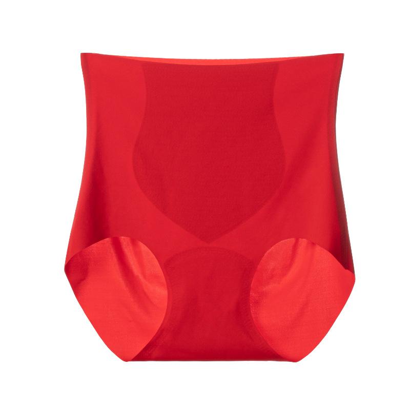 Fashionable Women's Abdominal Tightening Underwear Comfortable Breathable Summer Thin High Waist Plus Size Women's Triangle Panties