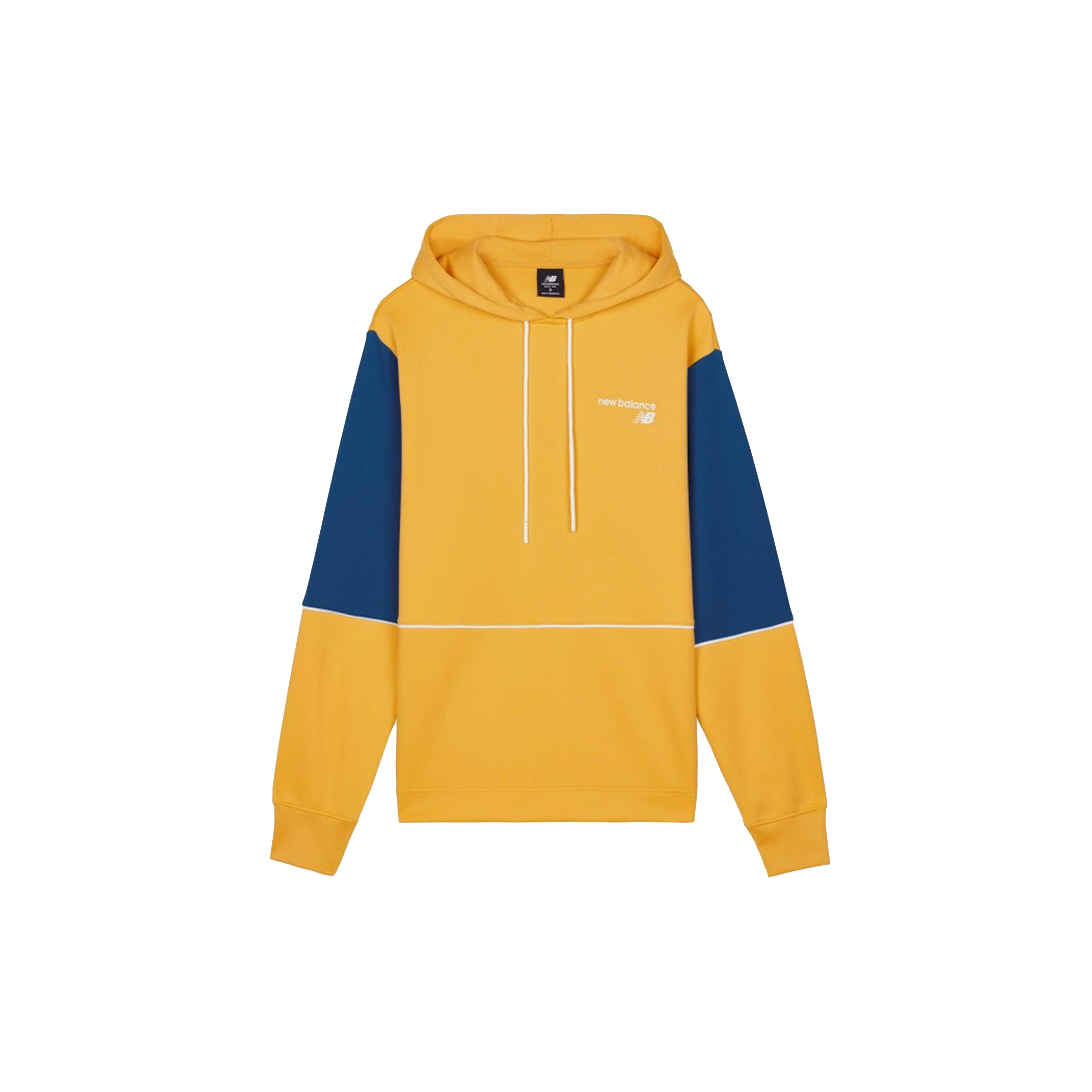 New Balance stitching hooded sweater all-match pullover Men s Yellow MT03909-ASE M