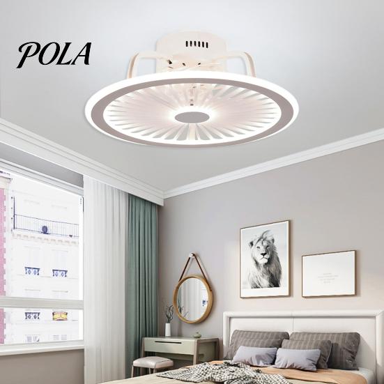 Ceiling Fan Lamp Warm White Light Multifunctional Three Colors Adjustable Modern Minimalist Remote LED Control for Living Room Household Supplies
