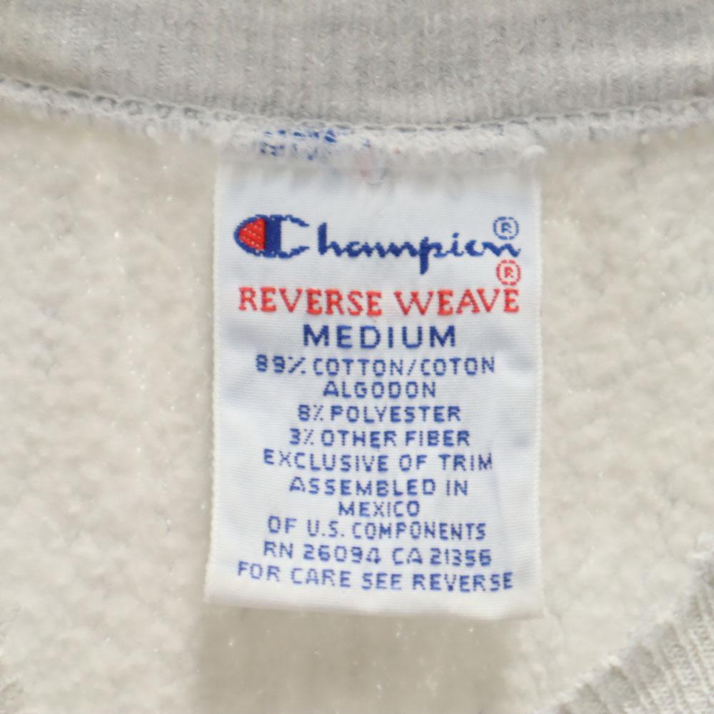 Champion 90s Reverse Weave Embroidered Tag Old Made in Mexico Long sleeve sweat trainer Men's Used