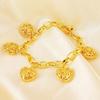 Southeast Asian Fashion Sand Gold Hollow Heart Bracelet Hand Chain