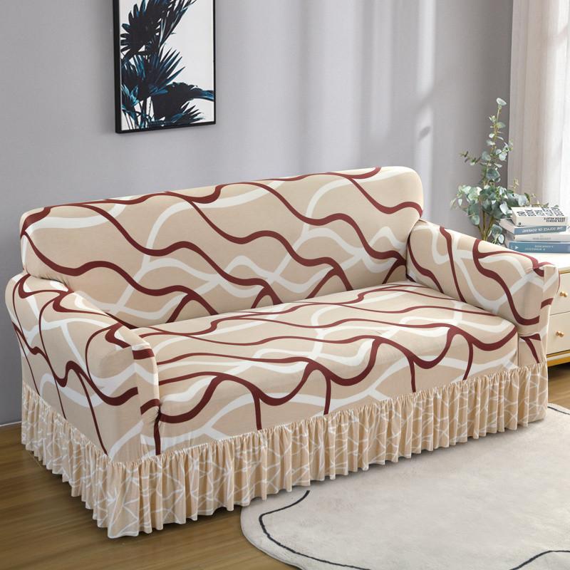 Skirt Sofa Cover Universal Elastic Sofa Cover All-Inclusive Universal Combination Sofa Cover