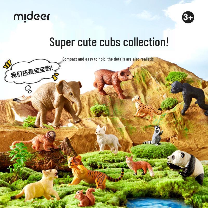 

Mideer Wildlife Zoo Baby Animal Toy Set - Fawn, Panda, Tiger
