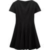 Zara Short Sleeve Solid Color Comfortable Dress Women Dresses Black 4333243-800