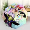 1pc Powerpuff Girls Automatic Opening Umbrella - Portable Tri-Fold Design with 8-Bone Iron Frame, Outdoor Umbrella for Fans, Travelers, Daily Use, Gif