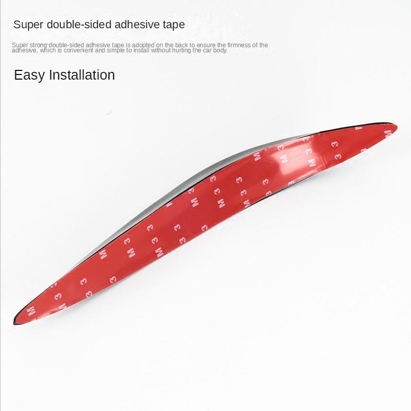 2Pcs Car Bumper Protector Guard Corner Anti-Scratch Anti-collision Decorative Protection Strips Front Rear Bumpers Car