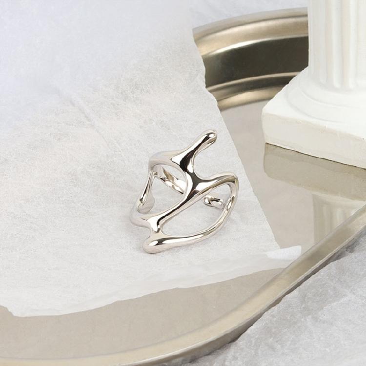Gold Silver Color Trend Vintage Elegant Ring For Women Party Jewelry