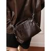 2026 Genuine Leather Cowhide Women's Bost Single-shoulder Bag Europe Style Versatile Retro Commuter Crossbody Bag Lady Handbag