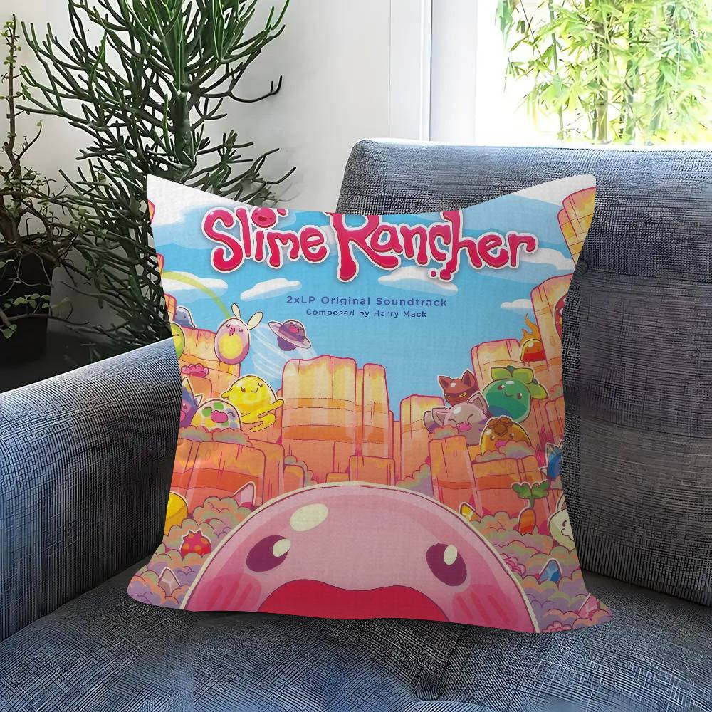 Game S-Slime Rancher 45*45Cm Cushion Cover Pillow Cover Decor Pillowcase Home Pillowcase For Couch Pillow