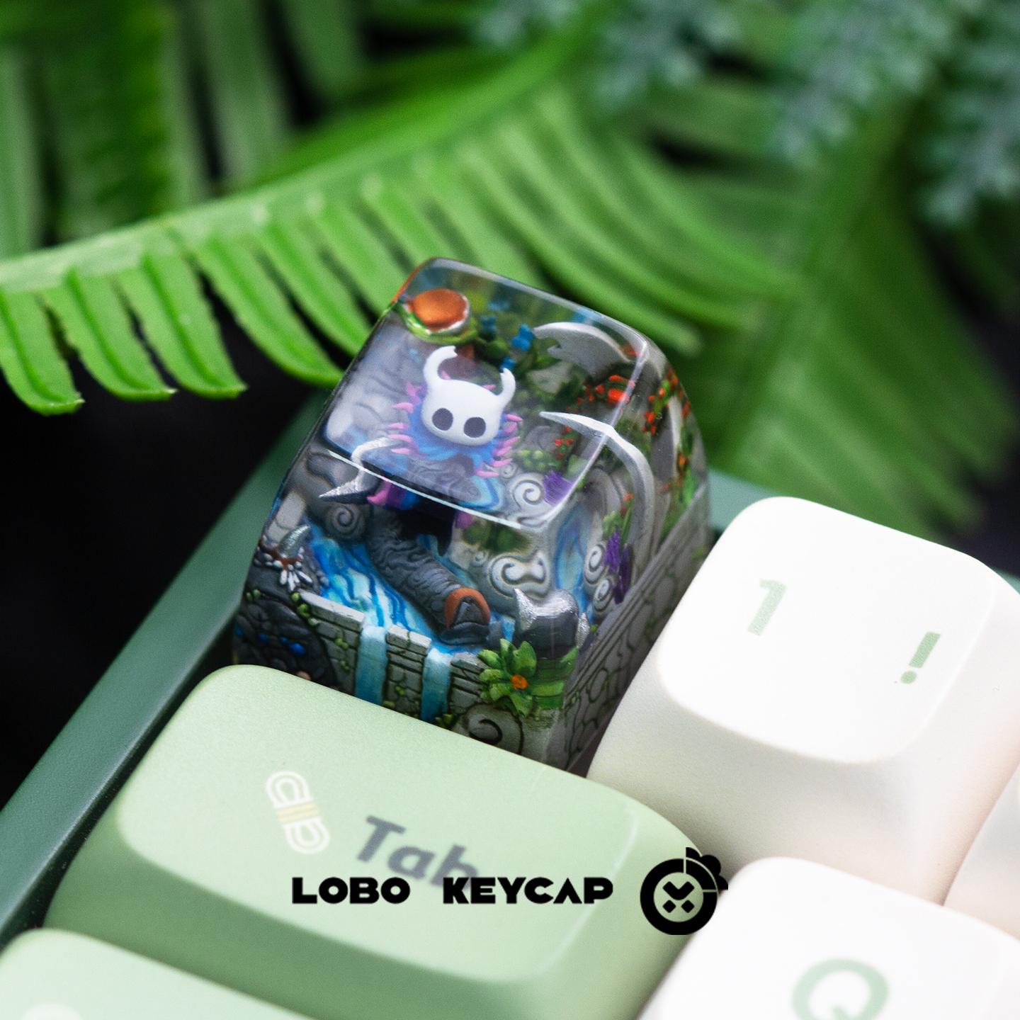 Hollow Knight Silksong Hornet Hars Druppel Achtergrondverlichte Keycap Anime Custom Keycap Vervangbare Esc Keycap Mechanisch Toetsenbord Deco Cadeau