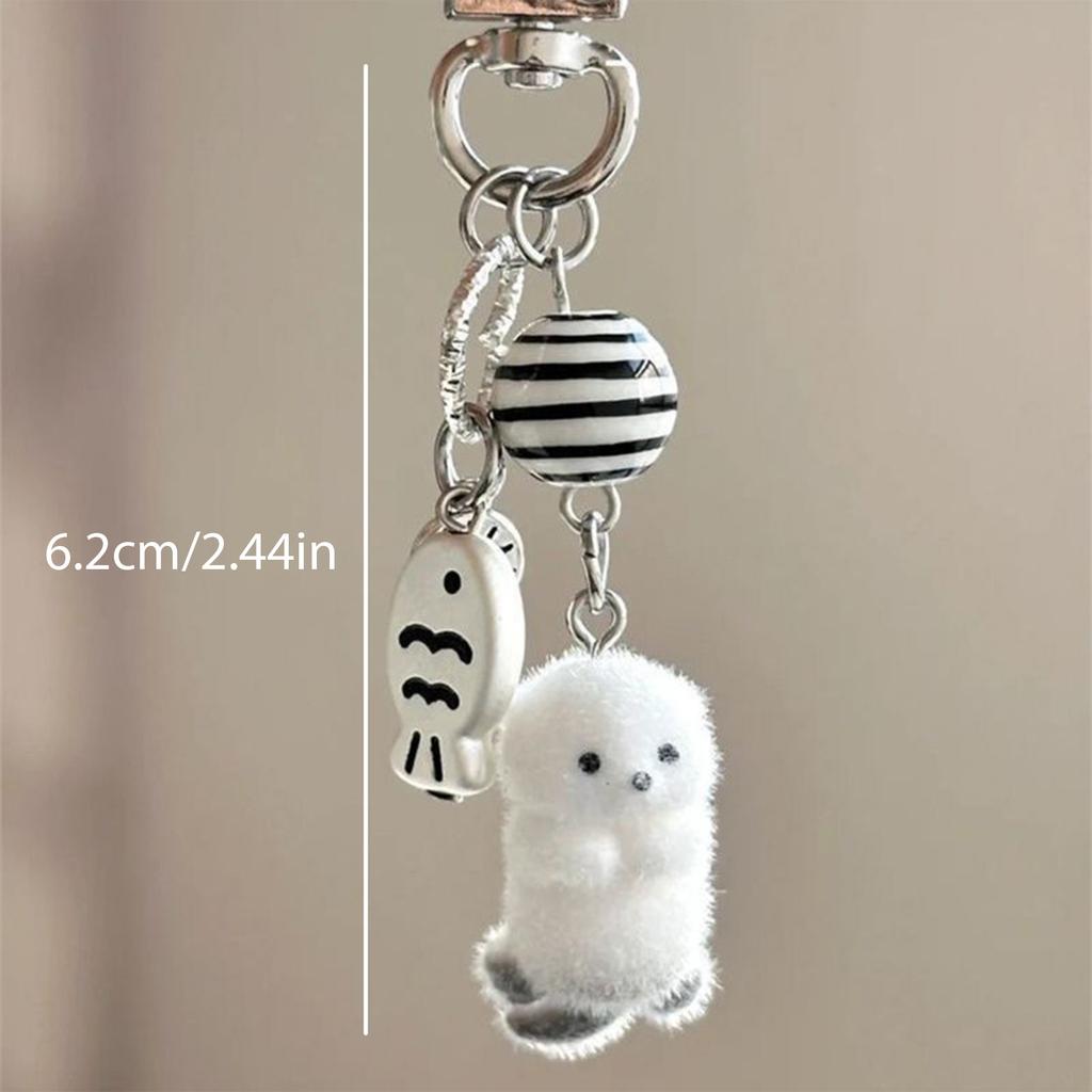 Adorable Clownfish Phone Strap with Beads Perfect for Adding Style to Your Mobile Durable and Lightweight Phone Pendant