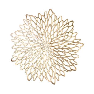 38cm Round Hollow Flower Coaster Table Bowl Dish Pad Mat Placemat Party Decor
