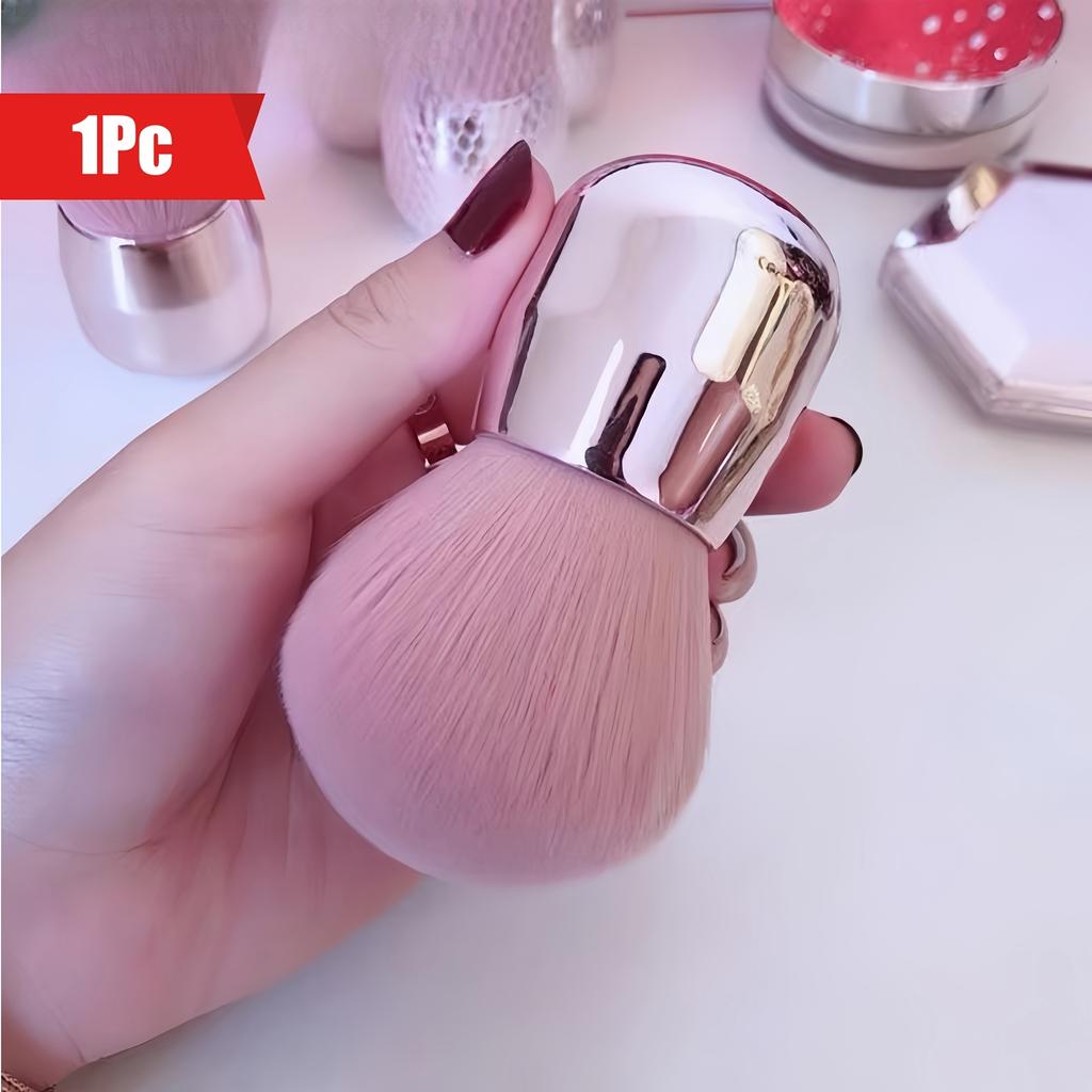 1PC Mushroom Head Loose Powder Brush Full Set Large Honey Powder Blush Brush Beauty Tool Soft Hair Makeup Brush Pink Setting Brush