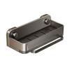 Sink Caddy Organizer with Suction Cups and Detachable Tray Space Suction Sink Drain Rack for Sponge Soap Stopper Brushes Indoors