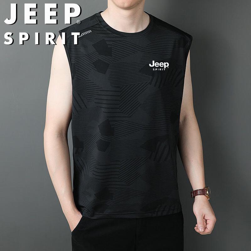 JEEP SPIRIT Men s Ice Silk Quick-Dry Sleeveless Vest 3XL
