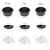 6pcs/set Practical Cookware Set Round Cake Pans & Baking Tray for Home Kitchen