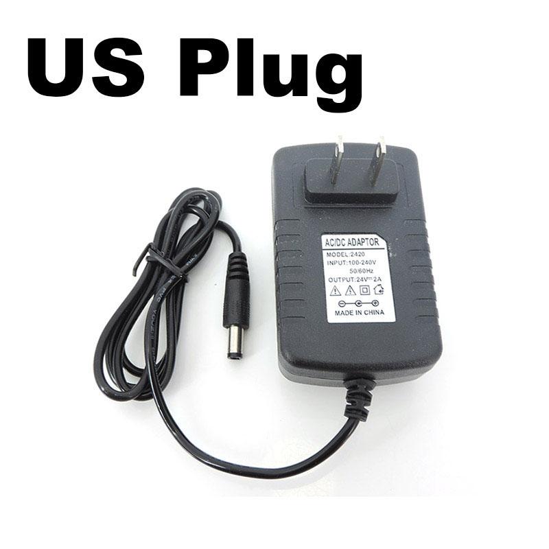 AC To DC 24V 24 Volt 2A 2000ma Power Supply Adapter Transformer Charger AU UK EU For Nail Dryer Art Phototherapy Lamp Light