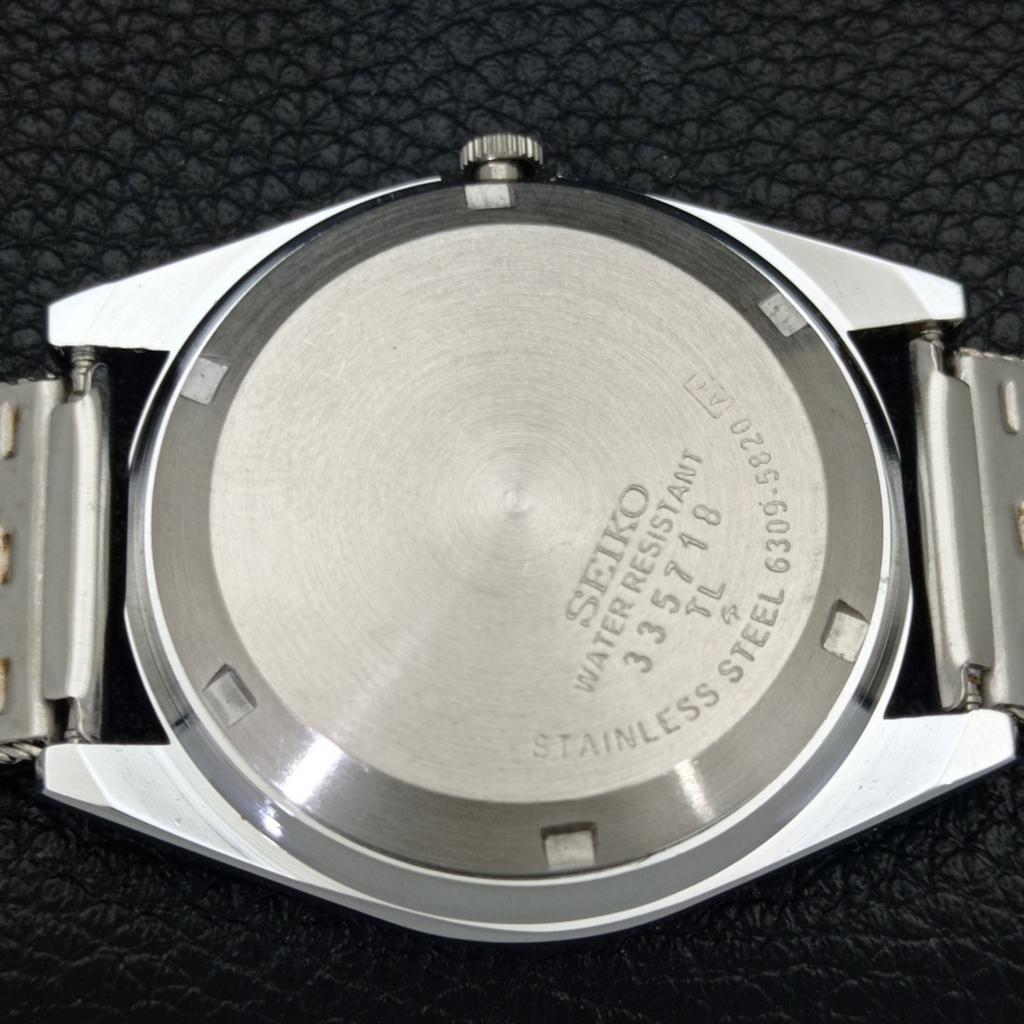 CLASSIC RESTORED SEIKO 5 AUTOMATIC JAPAN MENS WHITE COLOR DIAL WATCH a500160-2 R151a-a500160