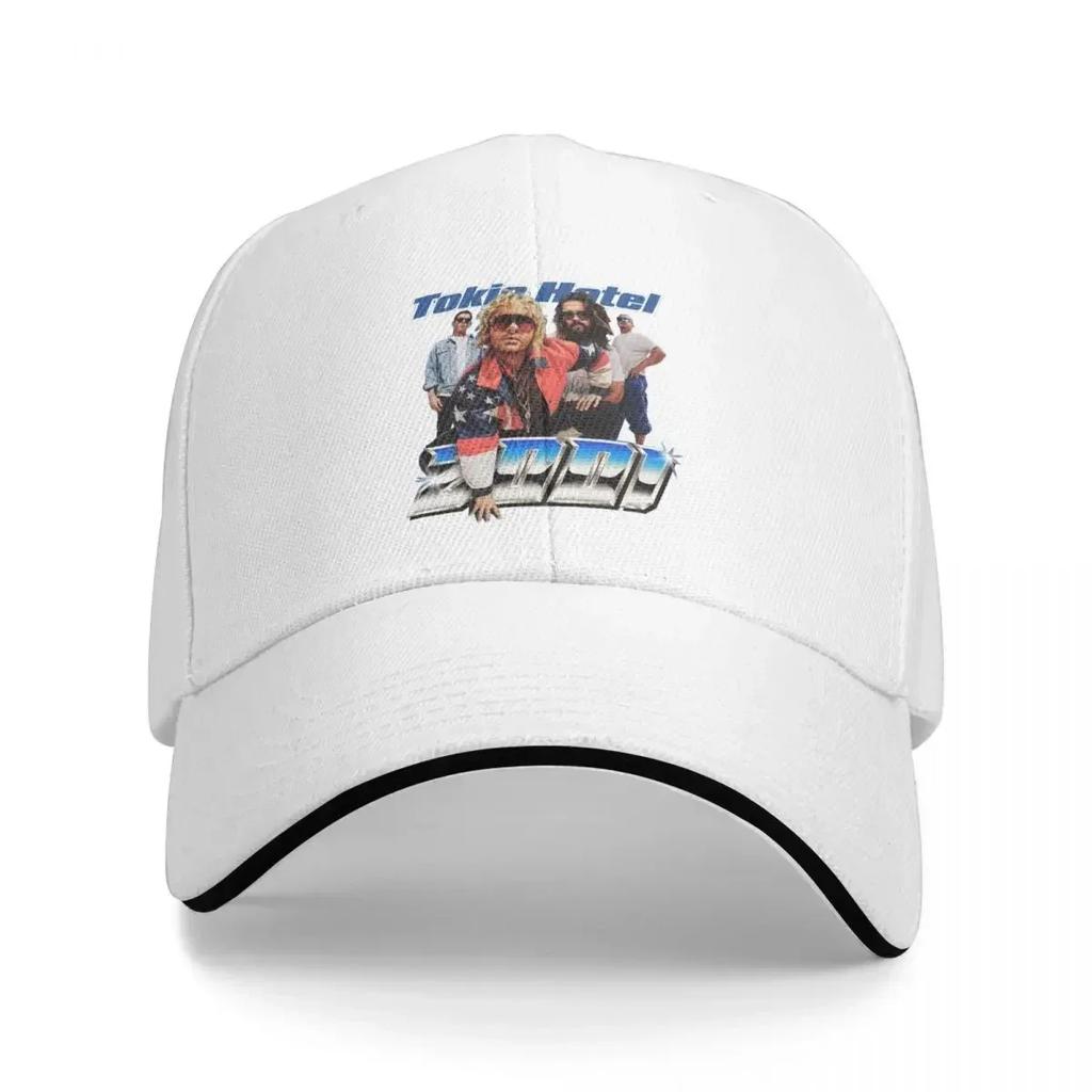 Tokio Hotel Baseball Cap Vintage Rock Kpop Rock Sunscreen Trucker Hat Men Adult Fitted Retro Print Baseball Caps