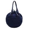 New fashionable underarm small round bag large capacity denim canvas bag bow going out commuting handbag