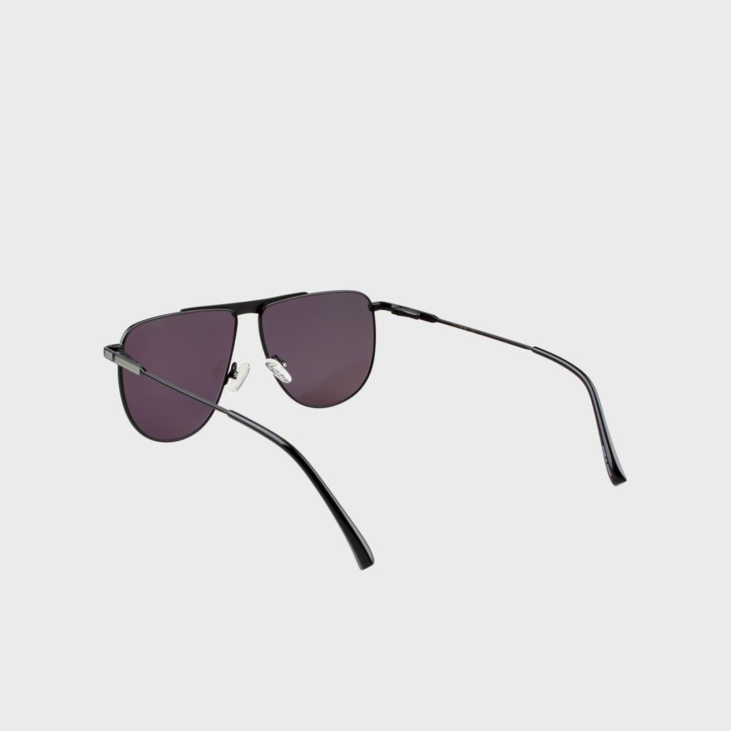 Ilsamsaemem Retro Aviator One-Bridge Tint Photochromic Sunglasses Black