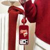Embroidery Horse Case with Hand Strap & Fur Ball for iPhone 14/15/16/17 Pro Max & Huawei