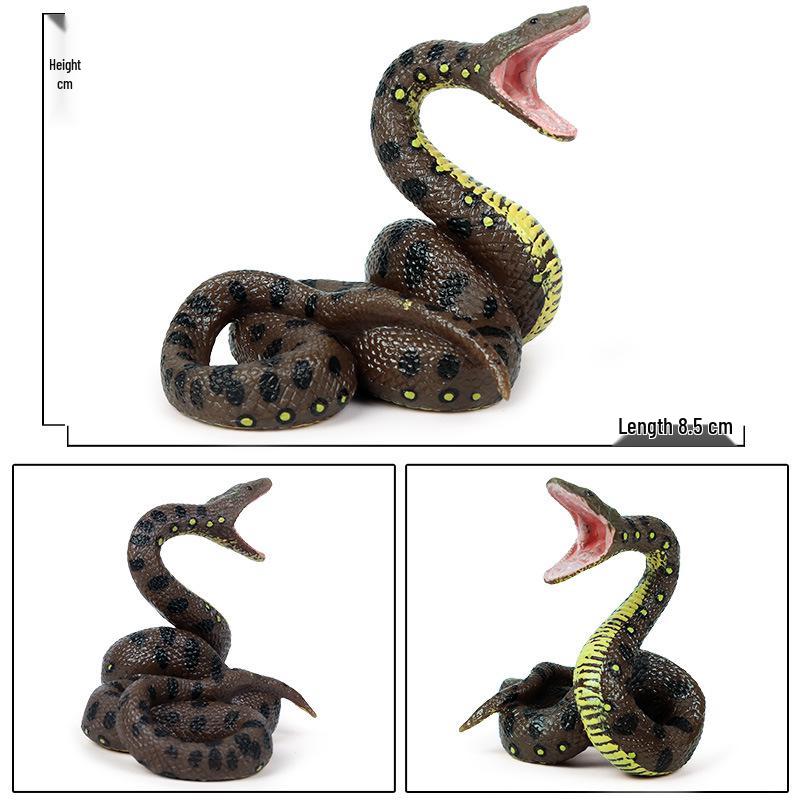 Large Snake Simulation Model - Giant Python & Cobra Children's Toy Ornament