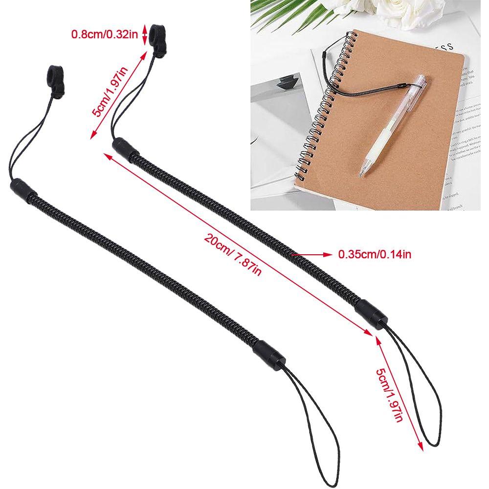 8pcs Elastic Pen Lanyard Coil Pen Leash Lightweight Stylus Tether Tablet