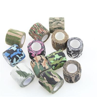 12PC Outdoor Fabric Samolepicí Elastická Bandáž Bandáž Netkaná kamufláž