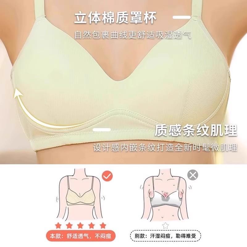 Traceless underwear women's summer thin style gathers small-breasted students, high school students, girls, bras, big and small shaping women's bras