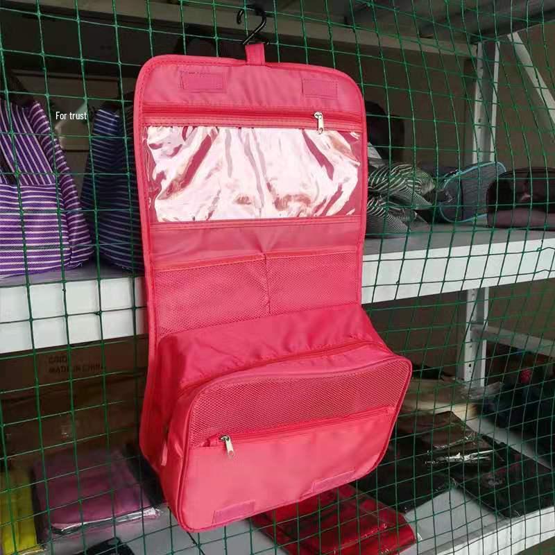 Waterproof Large Capacity Makeup Bag with Hook – Multifunctional Travel Cosmetics Storage
