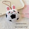 World Cup Cartoon Plush Doll Set: Rabbit, Pig, Football Bag Pendant
