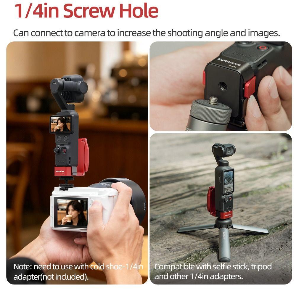 Quick Release Expansion Bracket Holder for DJI Osmo Pocket 4P/4/3 Gimbal Camera Accessories